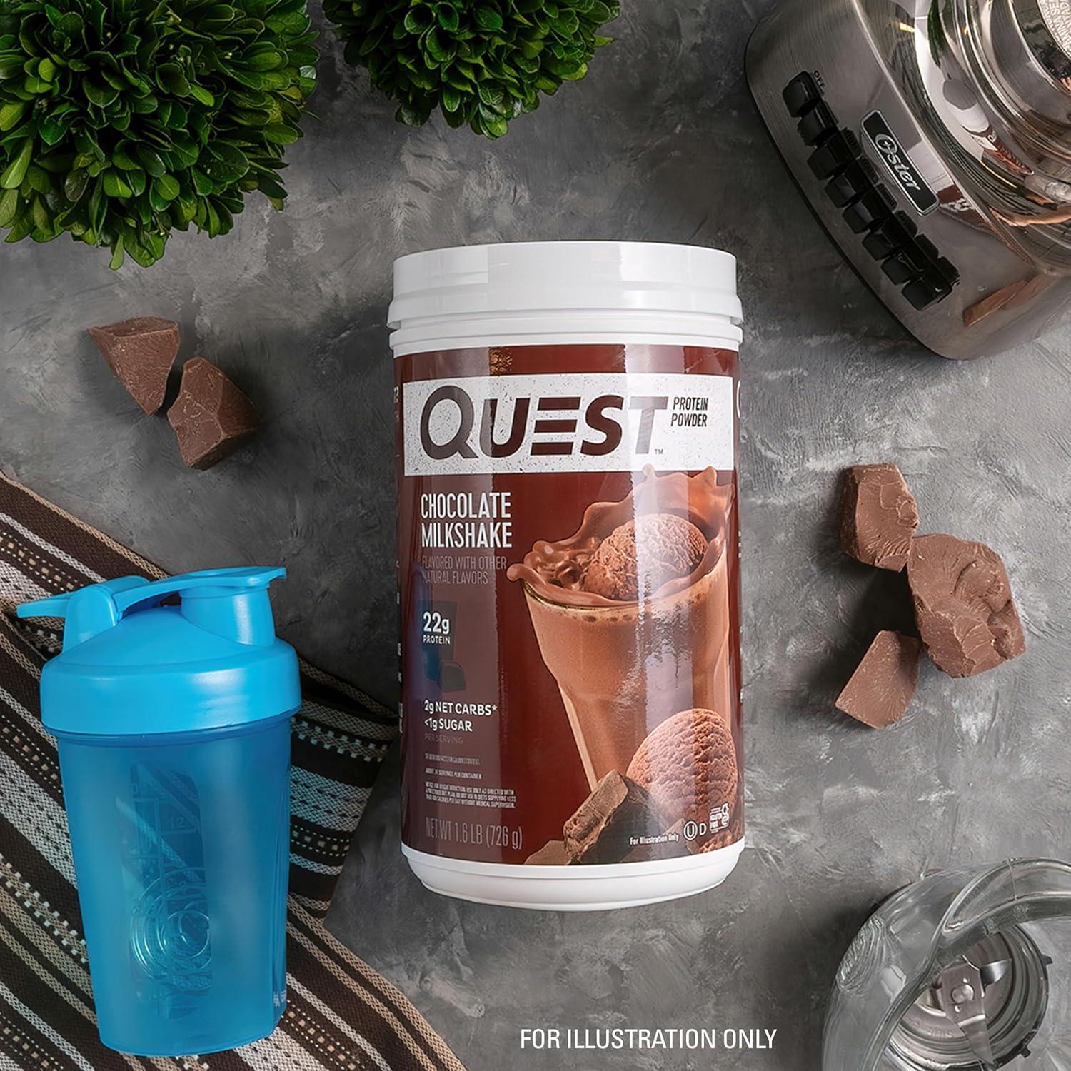 image:imageQuest Nutrition Cinnamon Crunch Protein Powder 20g Protein 2g Net Carb 1g Sugar Low Carb Gluten Free 16 Pound 24 ServingsChocolate Milkshake
