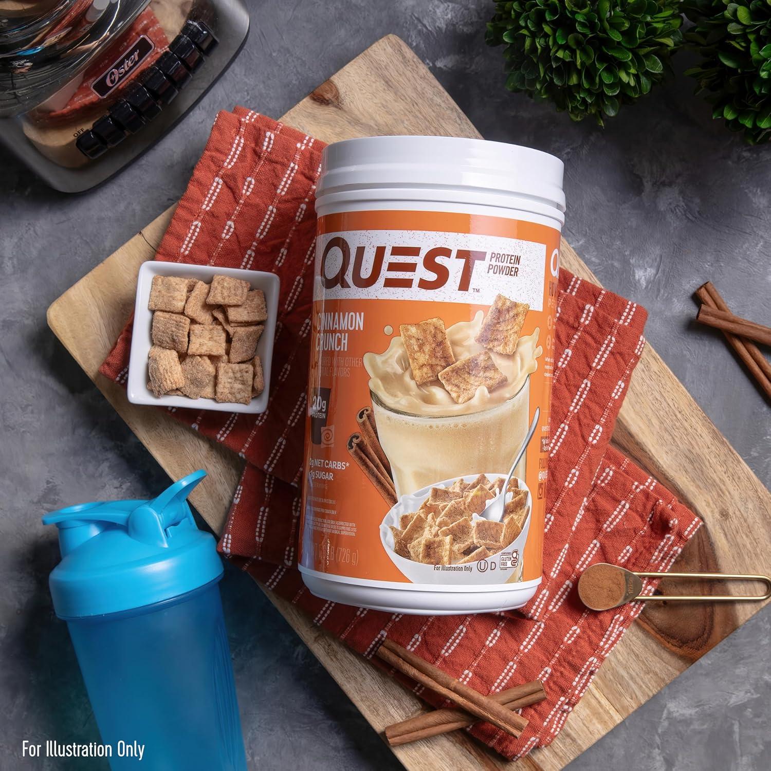 image:imageQuest Nutrition Cinnamon Crunch Protein Powder 20g Protein 2g Net Carb 1g Sugar Low Carb Gluten Free 16 Pound 24 ServingsCinnamon Crunch