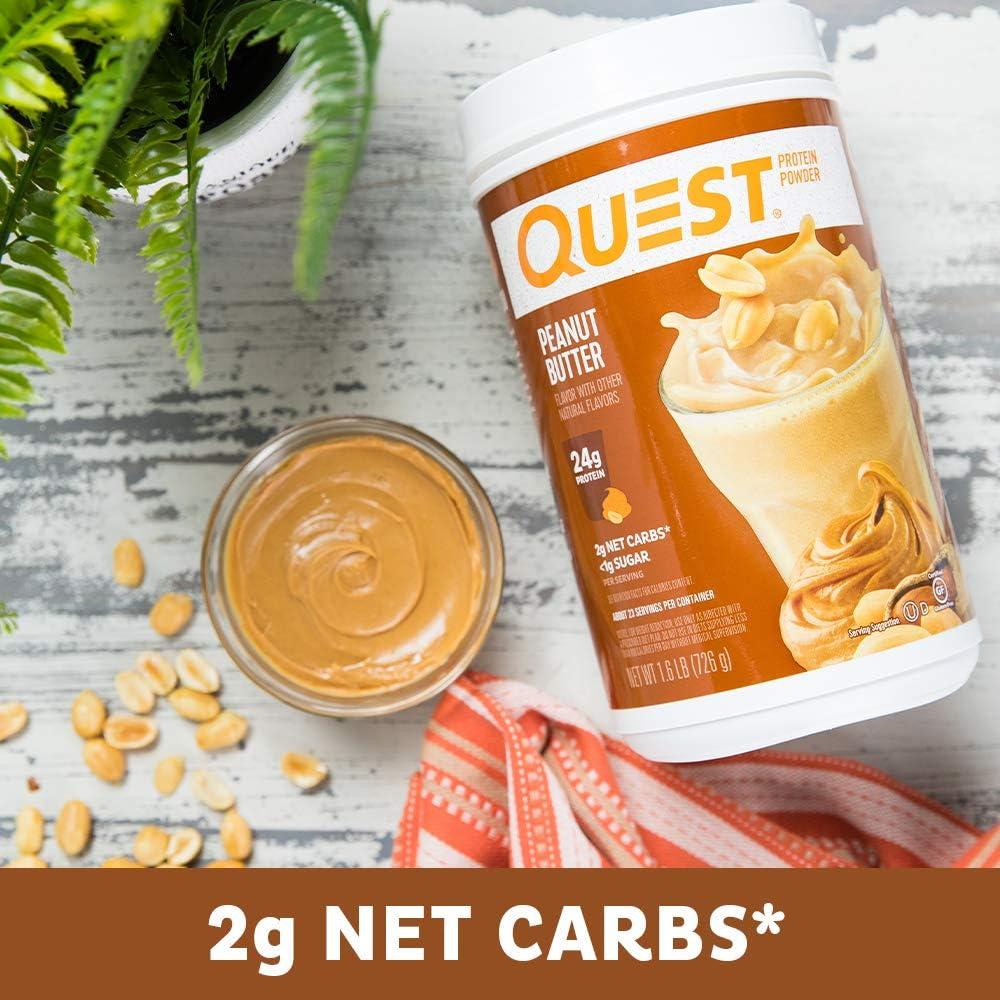 image:imageQuest Nutrition Cinnamon Crunch Protein Powder 20g Protein 2g Net Carb 1g Sugar Low Carb Gluten Free 16 Pound 24 ServingsPeanut Butter