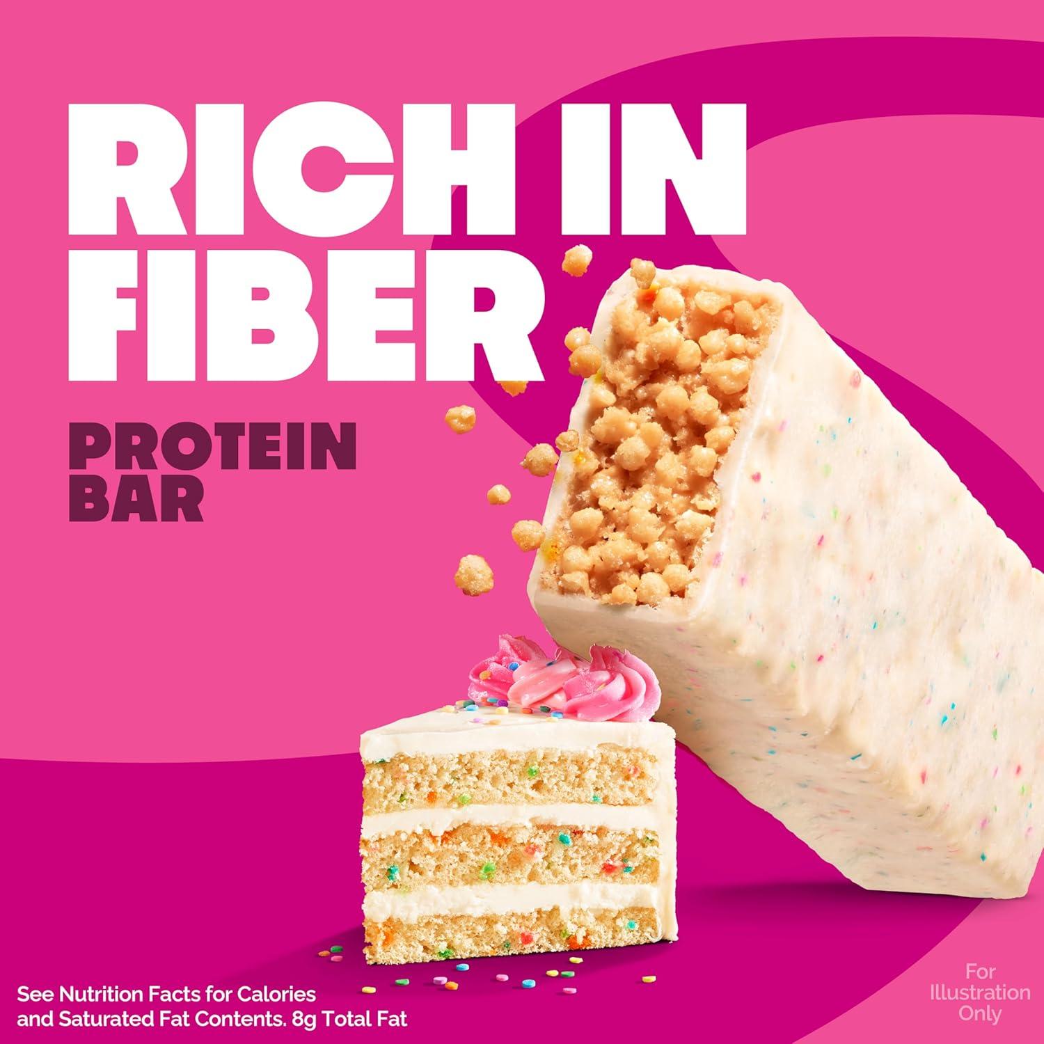image:imageQuest Nutrition Crispy Cookies amp Cream Hero Protein Bar 18g Protein 1g Sugar 3g Net Carb Gluten Free Protein Snack Keto Friendly 12 CountBirthday Cake