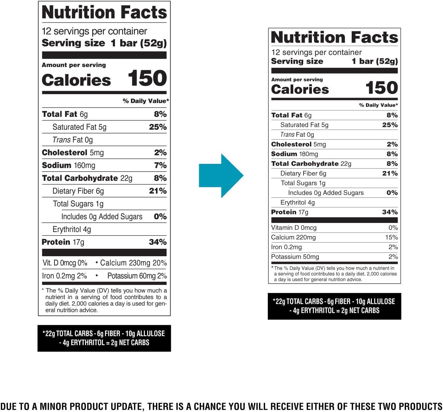 image:imageQuest Nutrition Crispy Cookies amp Cream Hero Protein Bar 18g Protein 1g Sugar 3g Net Carb Gluten Free Protein Snack Keto Friendly 12 CountBirthday Cake