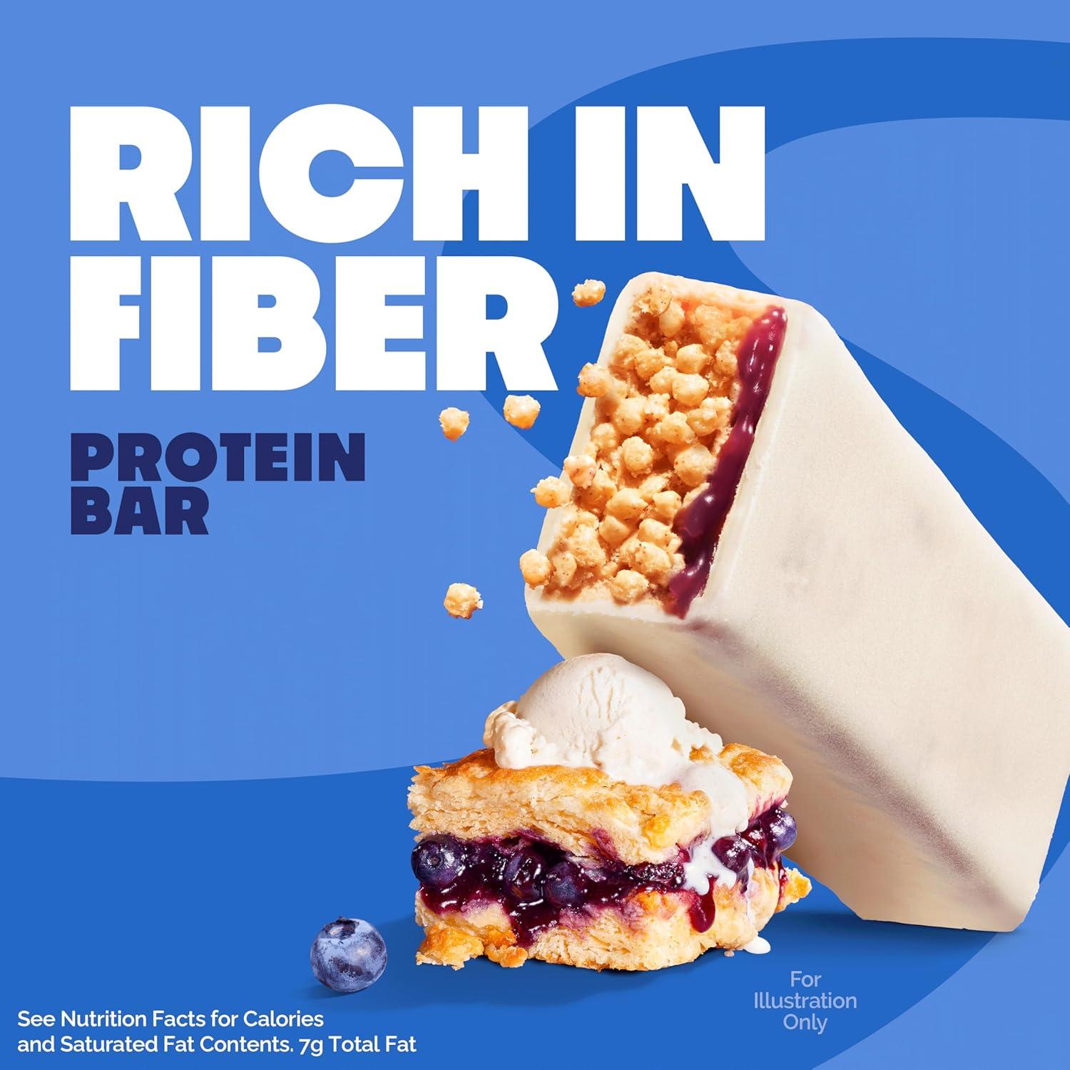 image:imageQuest Nutrition Crispy Cookies amp Cream Hero Protein Bar 18g Protein 1g Sugar 3g Net Carb Gluten Free Protein Snack Keto Friendly 12 CountBlueberry Cobbler