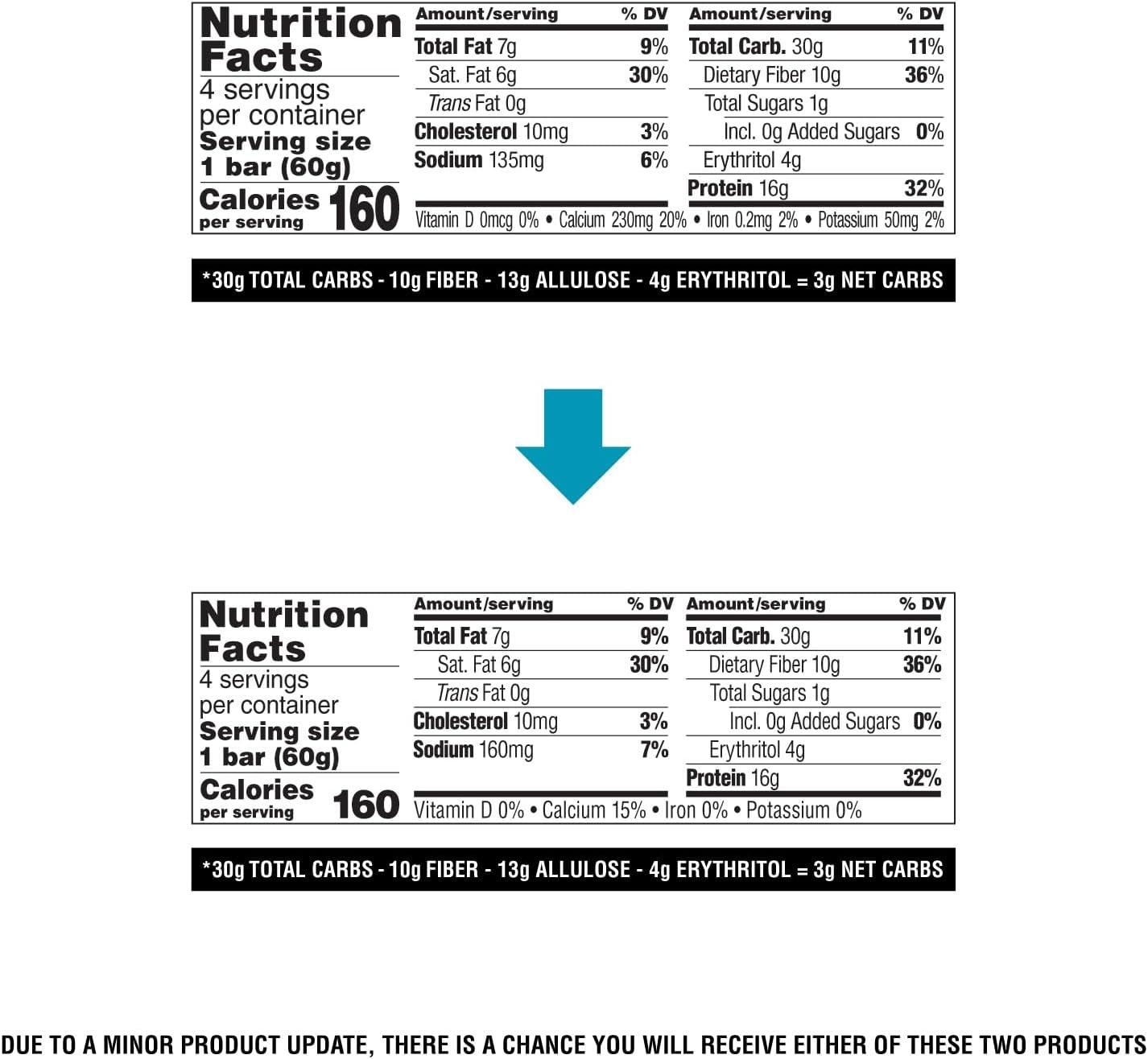 image:imageQuest Nutrition Crispy Cookies amp Cream Hero Protein Bar 18g Protein 1g Sugar 3g Net Carb Gluten Free Protein Snack Keto Friendly 12 CountBlueberry Cobbler