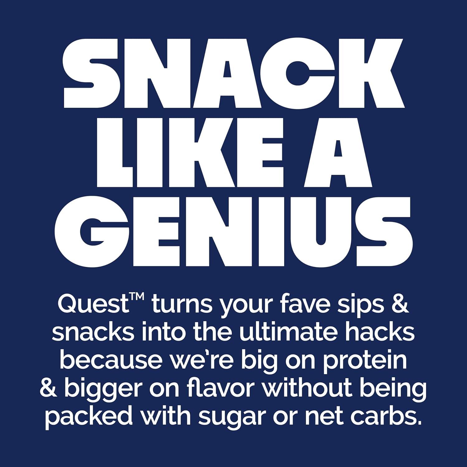 image:imageQuest Nutrition Crispy Cookies amp Cream Hero Protein Bar 18g Protein 1g Sugar 3g Net Carb Gluten Free Protein Snack Keto Friendly 12 CountCookies Cream
