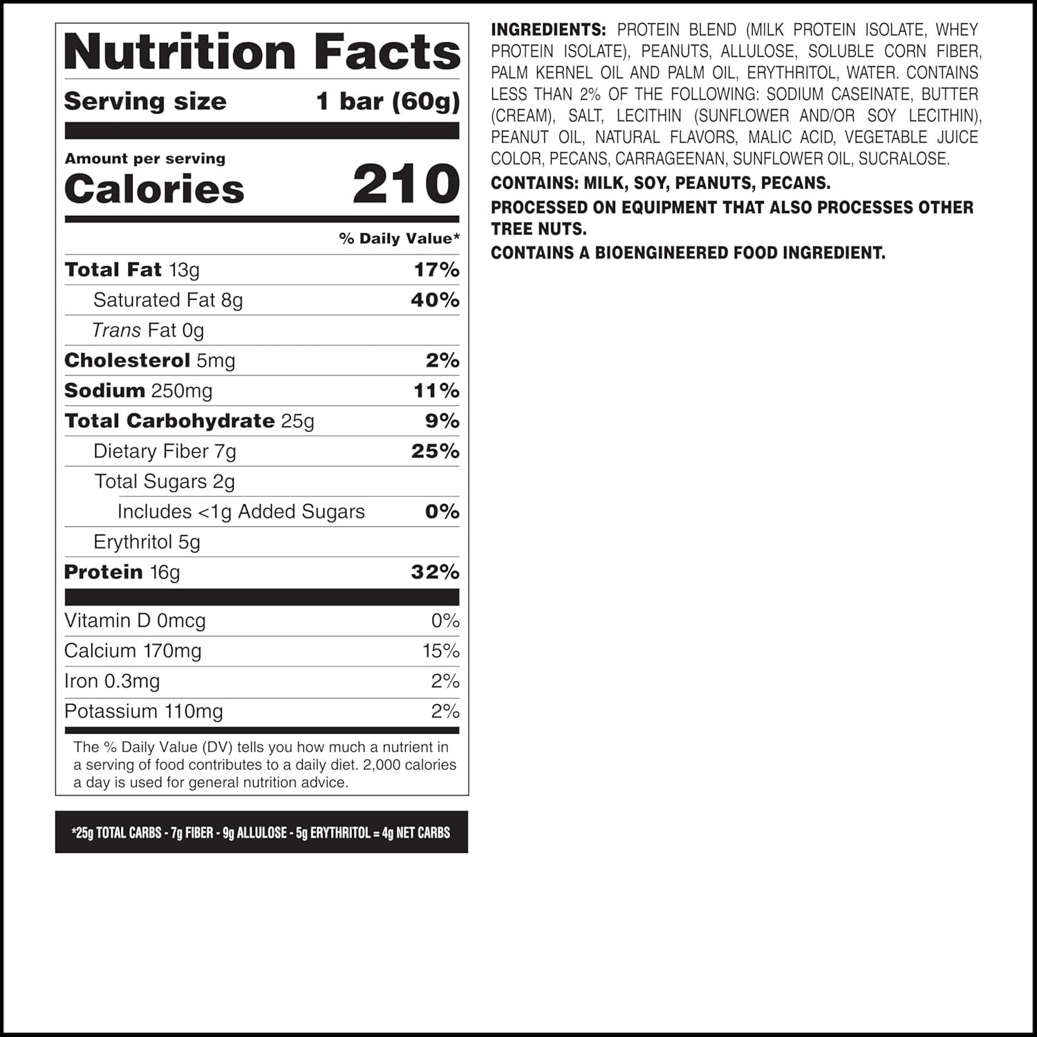 image:imageQuest Nutrition Crispy Cookies amp Cream Hero Protein Bar 18g Protein 1g Sugar 3g Net Carb Gluten Free Protein Snack Keto Friendly 12 CountPeanut Butter Jelly