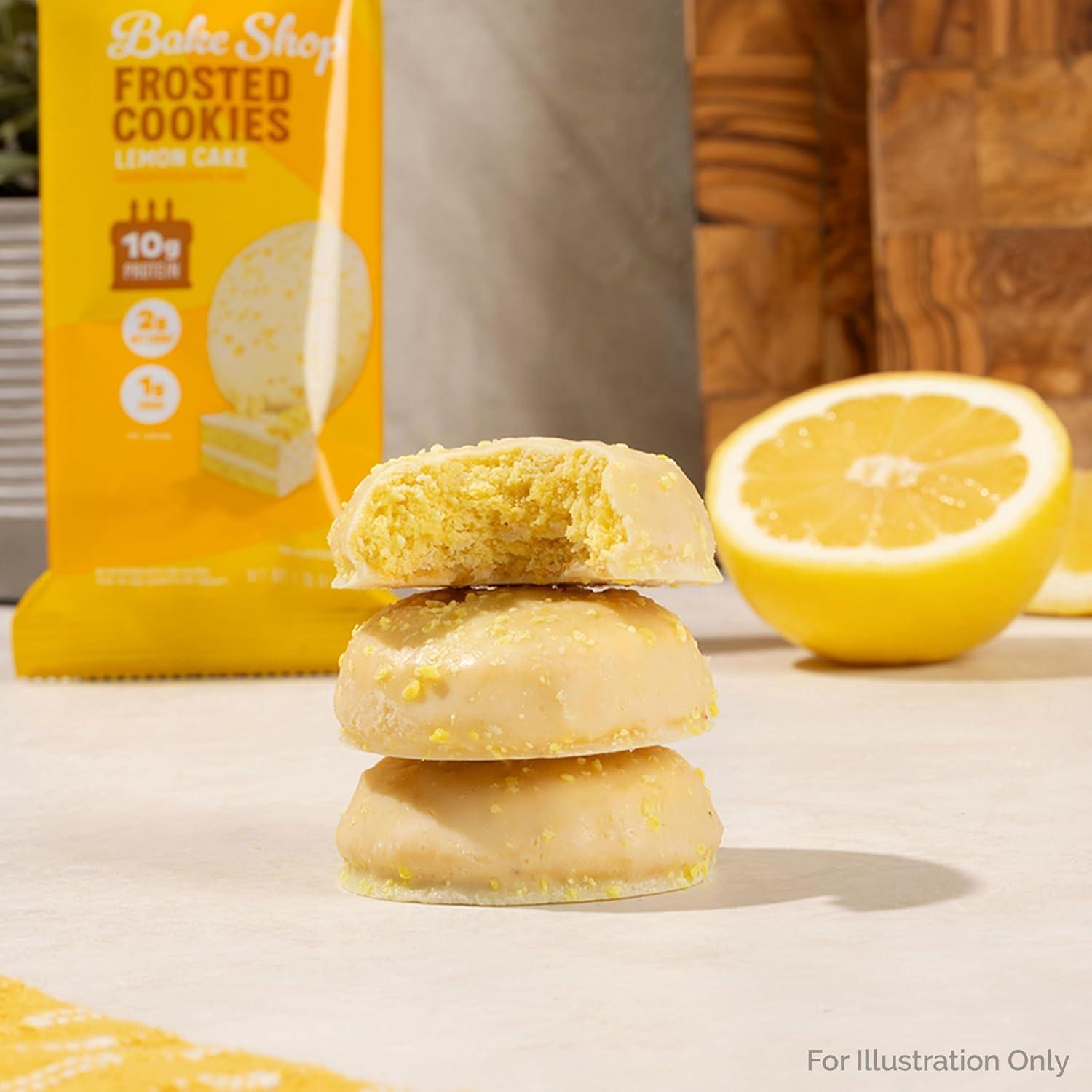 image:imageQuest Nutrition Frosted Protein Cookies Twin Pack Lemon Cake 1g Sugar 10g Protein 2g Net Carbs Gluten Free 16 CookiesLemon Cake