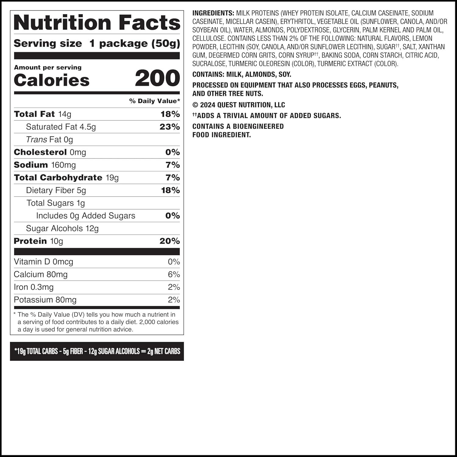 image:imageQuest Nutrition Frosted Protein Cookies Twin Pack Lemon Cake 1g Sugar 10g Protein 2g Net Carbs Gluten Free 16 CookiesLemon Cake
