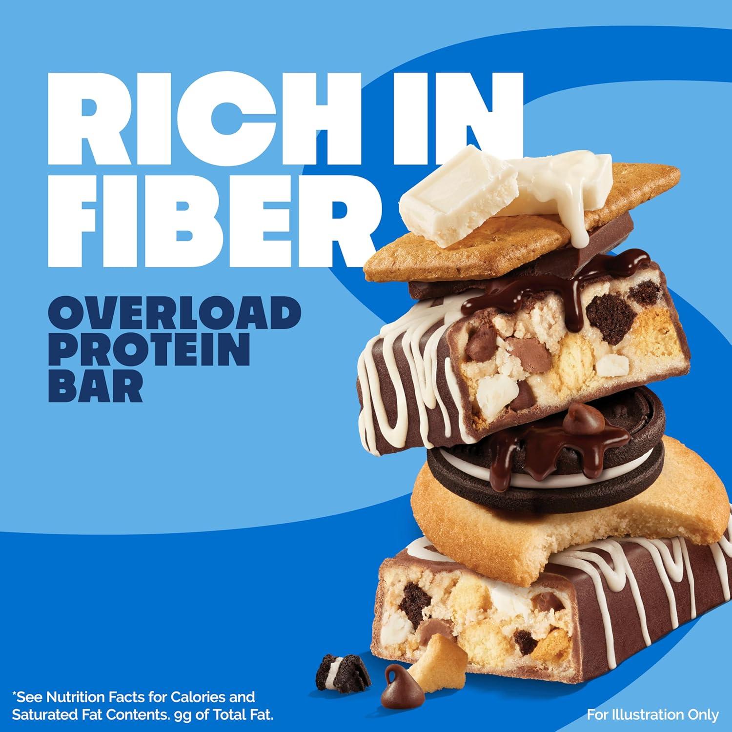 image:imageQuest Nutrition Overload Protein Bars Chocolate Explosion 20g Protein 1g Sugar 3g Net Carbs Gluten Free 12 CountCookie Commotion
