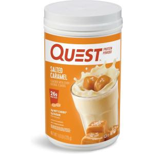 image:imageQuest Nutrition Cinnamon Crunch Protein Powder 20g Protein 2g Net Carb 1g Sugar Low Carb Gluten Free 16 Pound 24 ServingsSalted Caramel