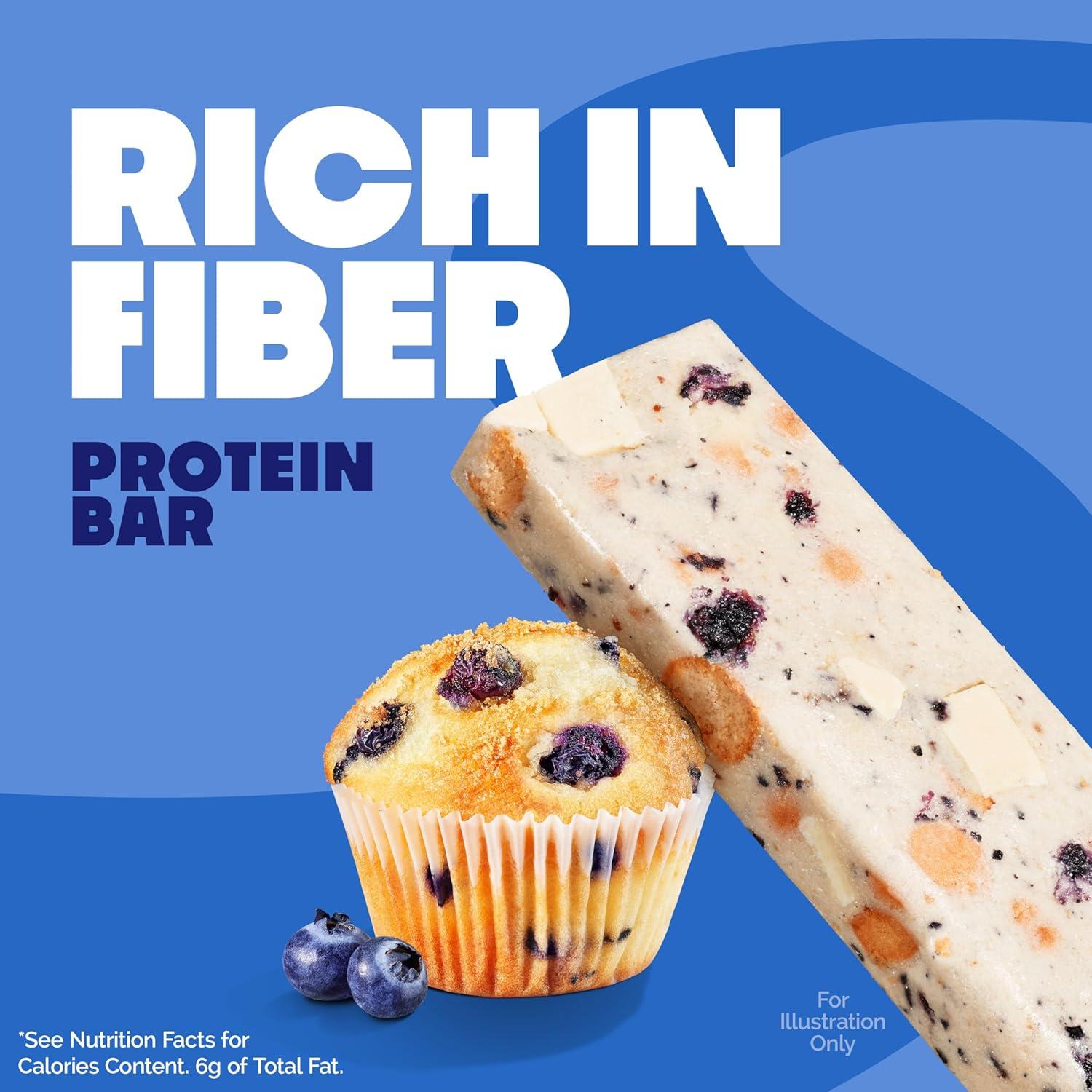 image:imageQuest Nutrition Chocolate Chip Cookie Dough Protein Bars High Protein Low Carb Gluten Free Keto Friendly 12 CountBlueberry Muffin