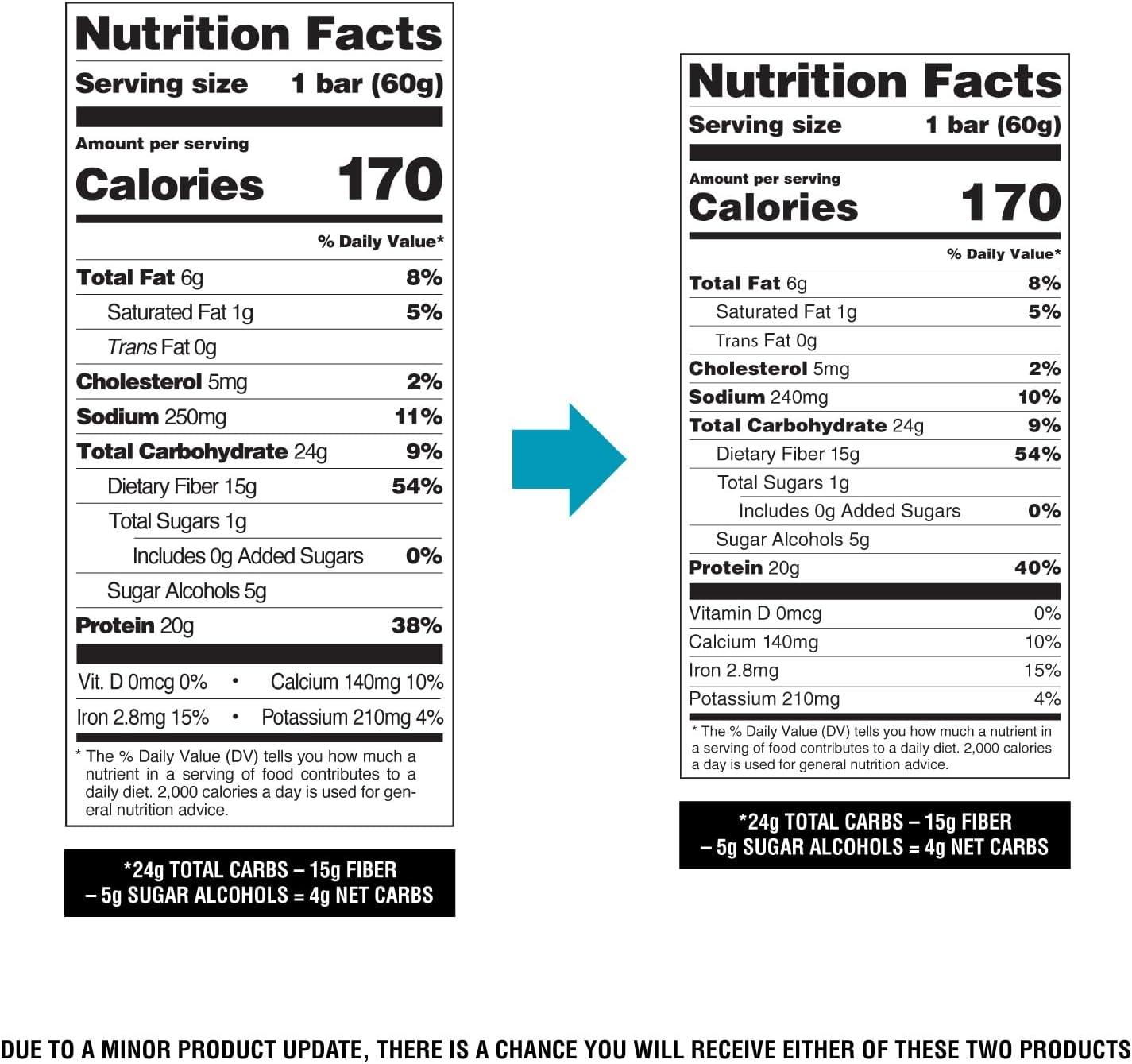 image:imageQuest Nutrition Chocolate Chip Cookie Dough Protein Bars High Protein Low Carb Gluten Free Keto Friendly 12 CountChocolate Brownie
