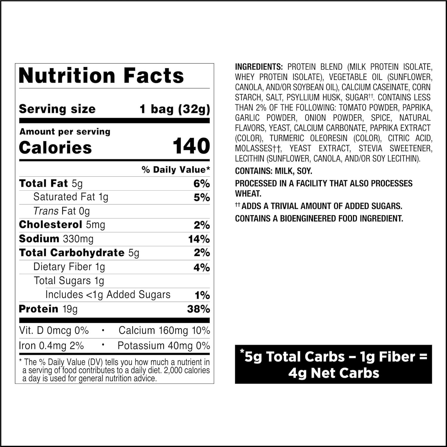 image:imageQuest Nutrition Dill Pickle Flavored Protein Chips 19g Protein 4g Net Carbs Protein Snacks Gluten Free 12 CountBarbecue Cheddar Sour Cream Sour Cream Onion