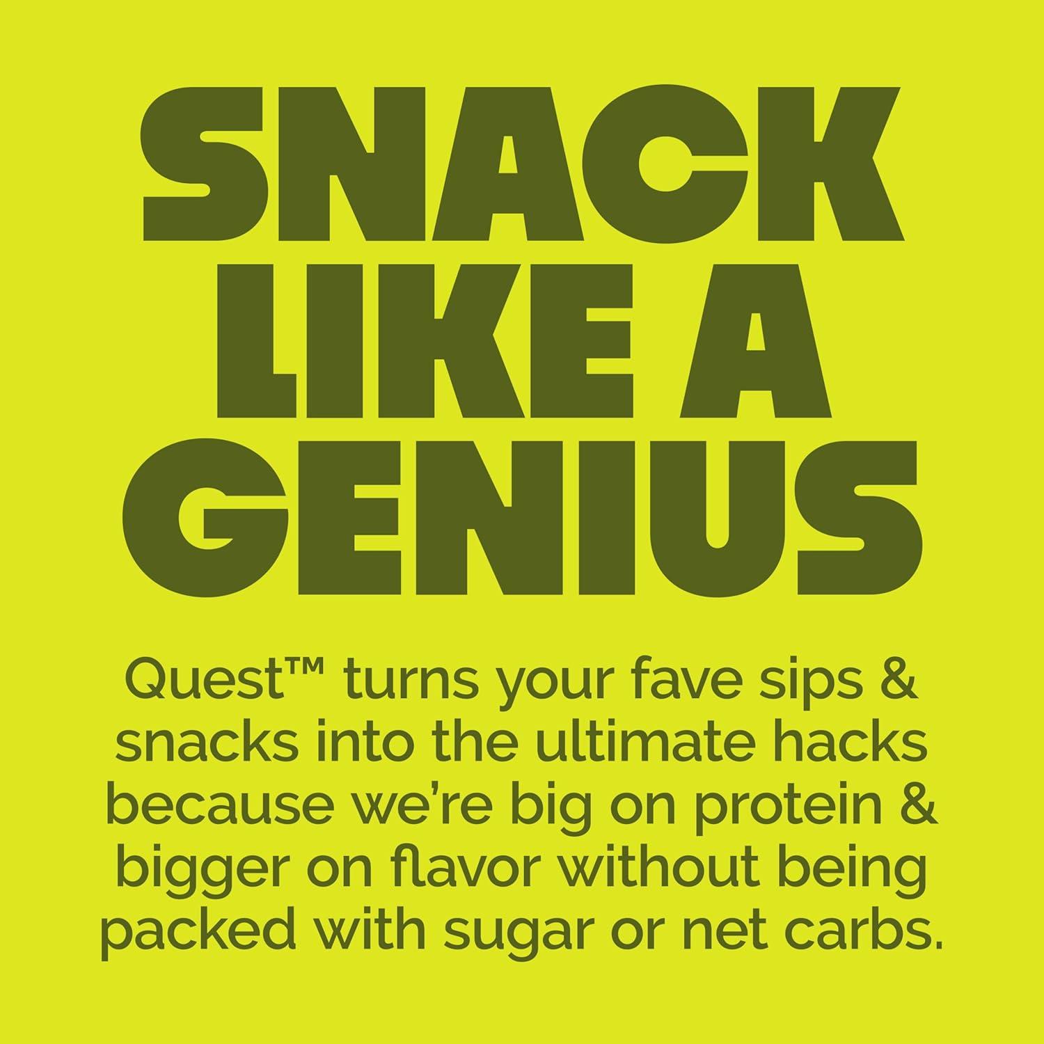 image:imageQuest Nutrition Dill Pickle Flavored Protein Chips 19g Protein 4g Net Carbs Protein Snacks Gluten Free 12 CountDill Pickle