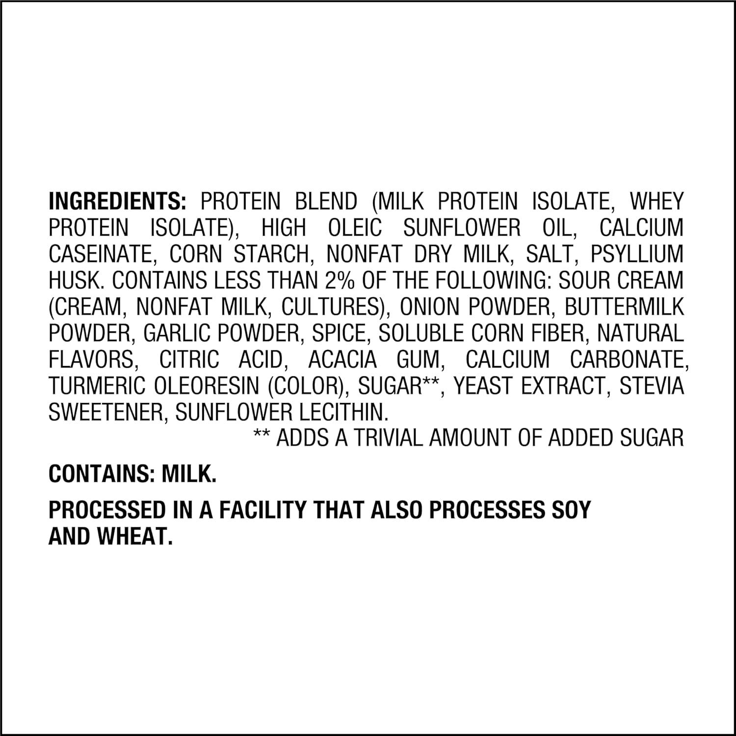 image:imageQuest Nutrition Dill Pickle Flavored Protein Chips 19g Protein 4g Net Carbs Protein Snacks Gluten Free 12 CountSour Cream Onion