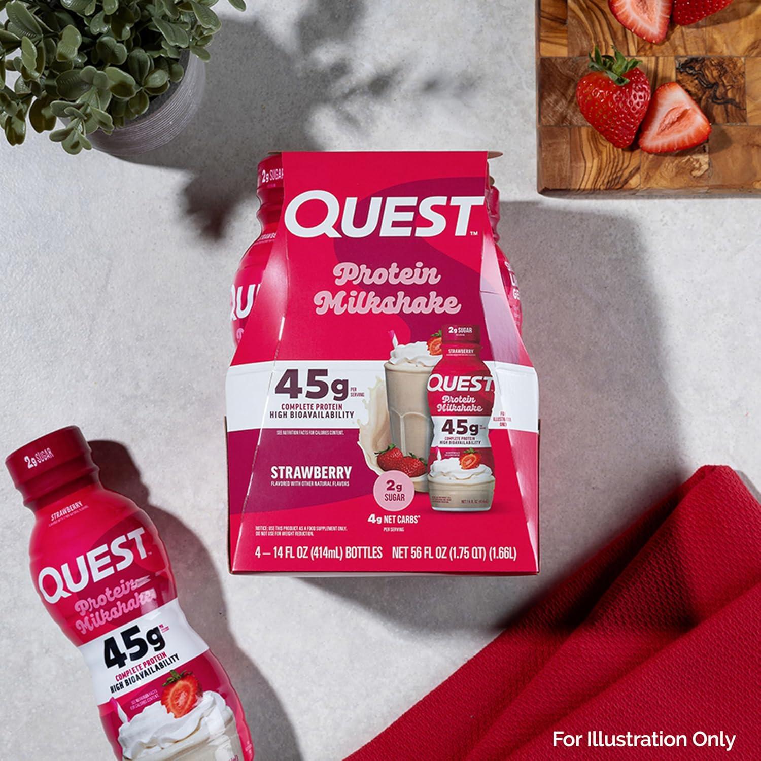 image:imageQuest Nutrition Vanilla Protein Shake 45g Protein 2g Sugar 3g Net Carbs Ready to Drink Gluten Free 4 CountVariety