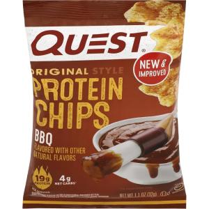 image:imageQuest Nutrition Tortilla Style Protein Chips Salty Snack Variety Pack Pizza Loaded Taco Nacho Cheese Ranch High Protein Snack Low Carb Gluten Free 11 oz Pack of 8 2 each flavorBarbecue