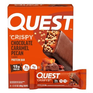 image:imageQuest Nutrition Pumpkin Pie Protein Bar 20g Protein 12 CountChocolate Caramel Pecan