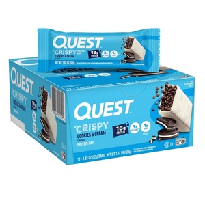 image:imageQuest Nutrition Pumpkin Pie Protein Bar 20g Protein 12 CountCookies  Cream