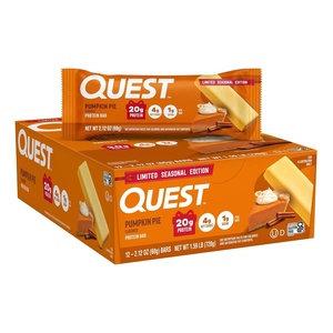 image:imageQuest Nutrition Pumpkin Pie Protein Bar 20g Protein 12 CountPumpkin Pie