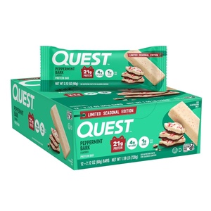 image:imageQuest Nutrition Peppermint Bark Protein Bar 21g Protein 12 Count